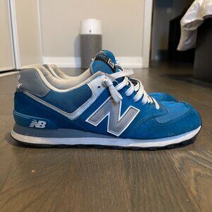 New Balance 574 Blue Suede Mesh Sneakers Mens 10.5 US ML574CPP